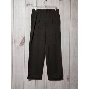 Club‎ Room Pants Men's 31 30 Brown Pleated Straight Leg
